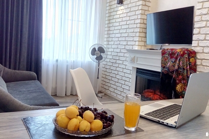 Стильная квартира в центре вблизи реки Двина